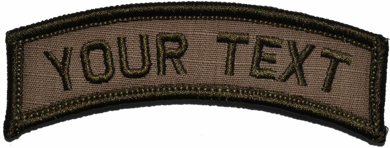 LARGE Custom Text Tab Patch