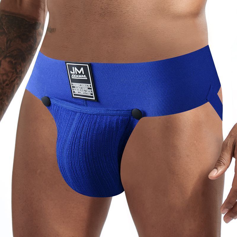 Mens Sexy Underwear Jockstrap Cotton Pouch Enhancing Low Waist Thong Underpants~