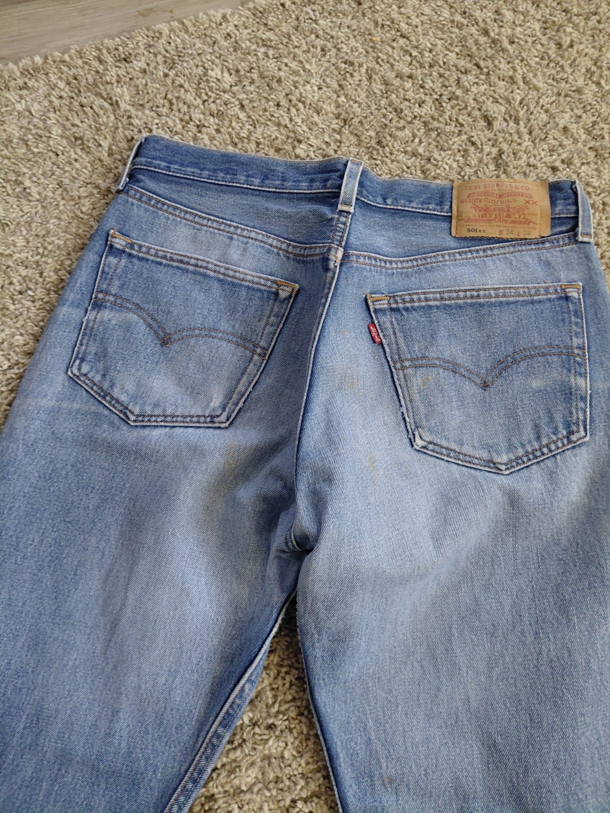 Vintage Y2k Levi’s 501XX Button Fly Jeans Made in USA Mens