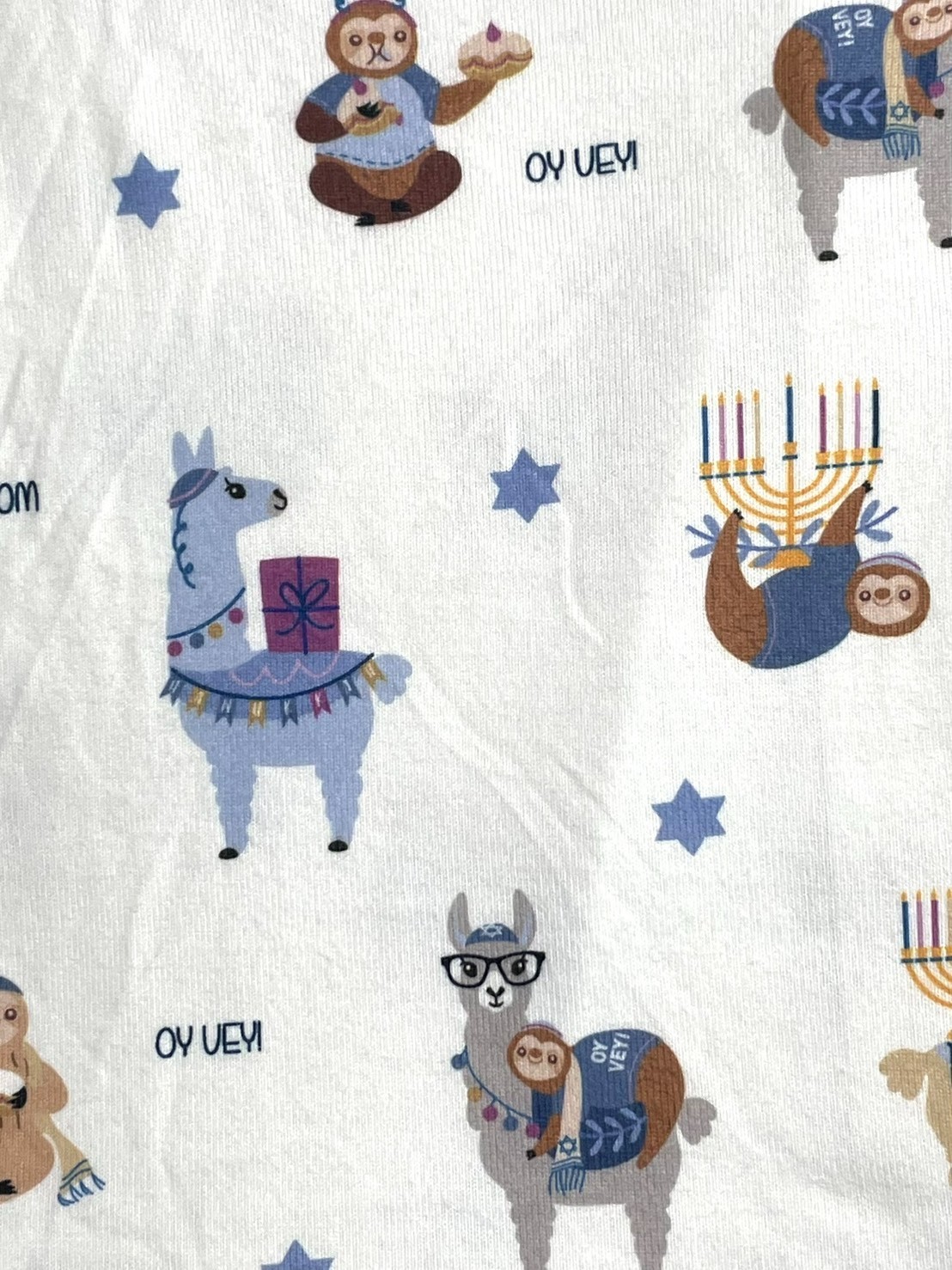 NWT PJ Salvage Womens S Happy Llamakkah Pajama Top (Pants not included)