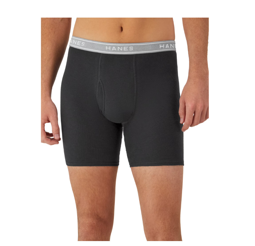 Hanes Men’s Super Value Pack Assorted Boxer Briefs, 10-Pack Soft and Breathable