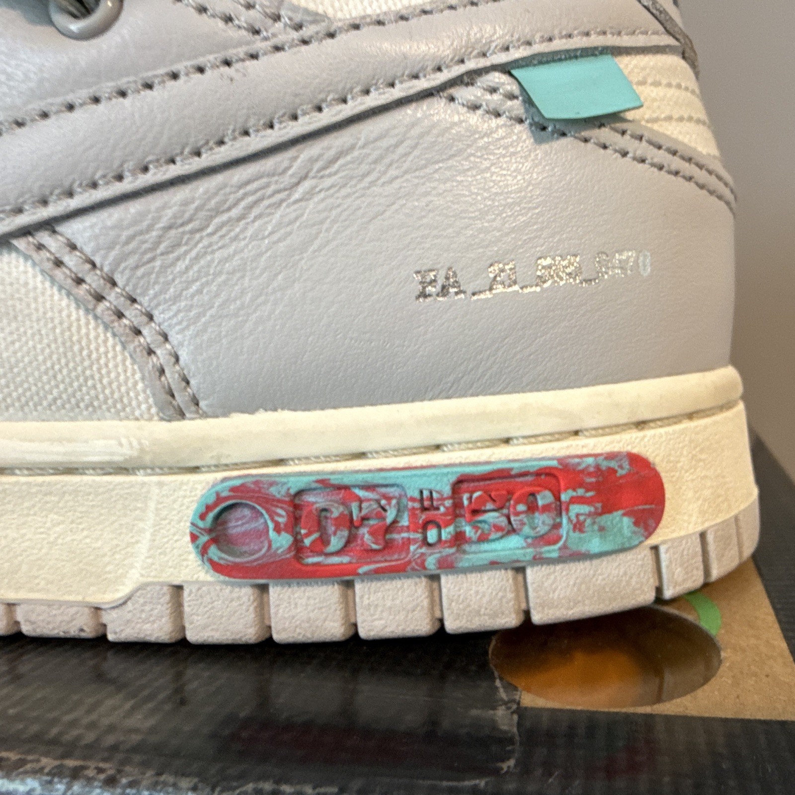 Nike Dunk Low Off-White White/Green Lot 07 of 50
