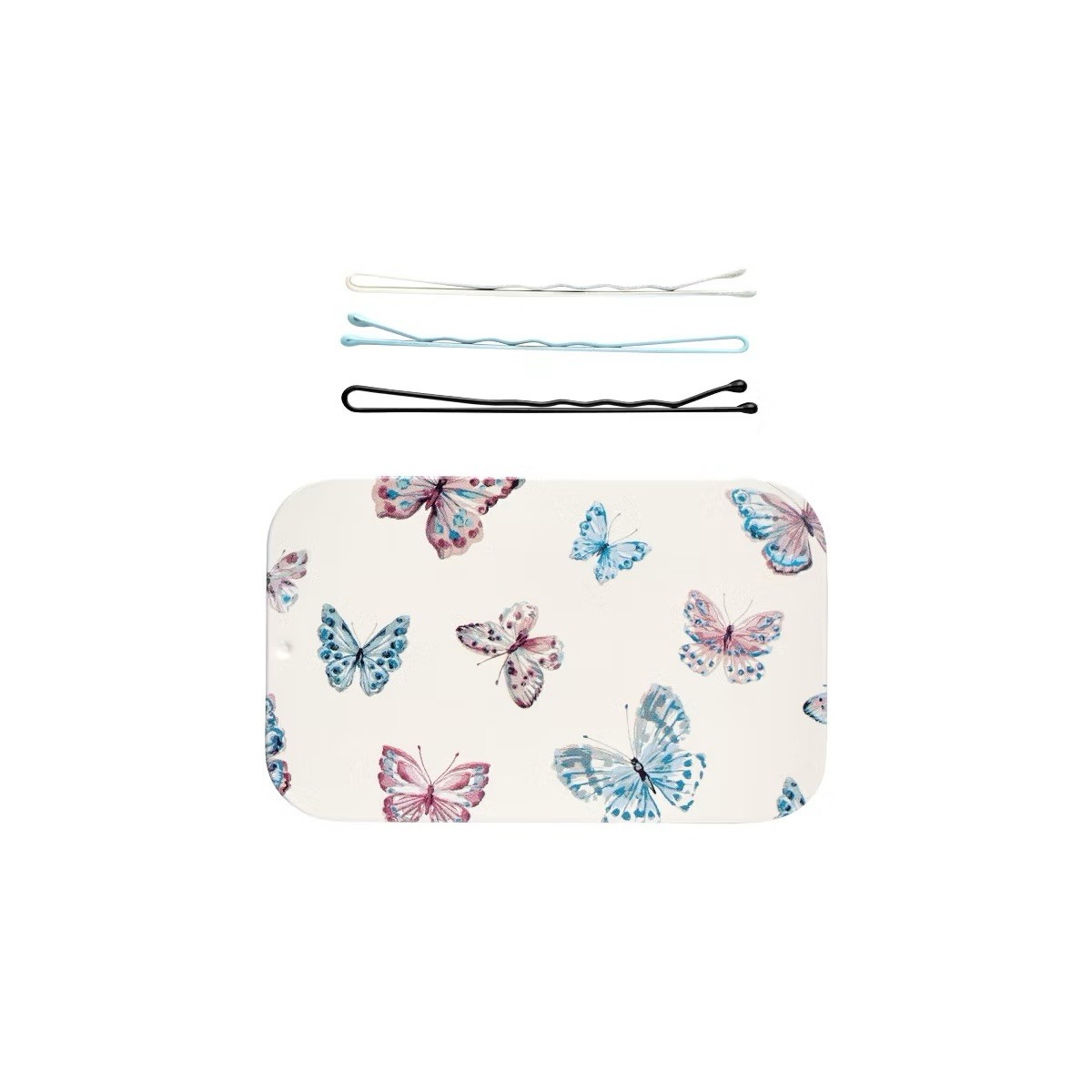MacKenzie Childs x Goody 🦋 Butterfly Hill Keepsake Matchbox Tin Bobby Pins