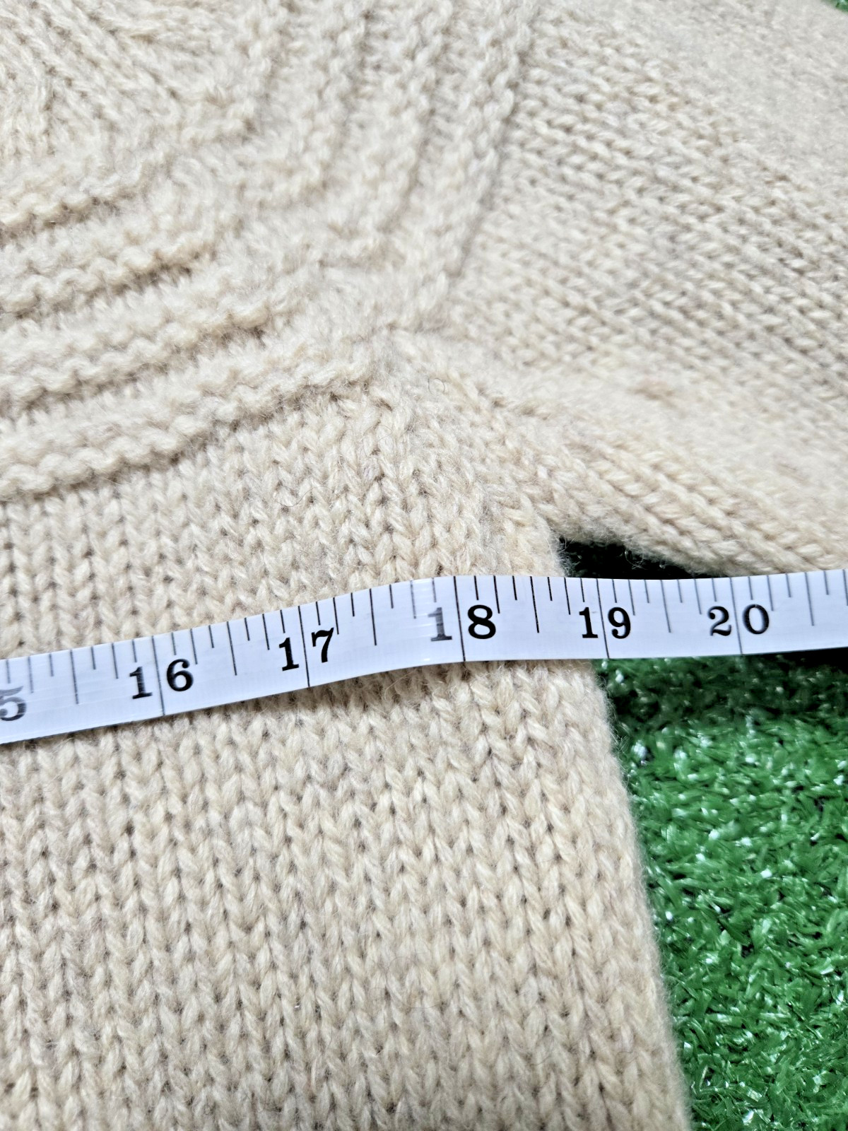 Eddie Bauer Vintage 100% Wool Cardigan Sweater – Beige – Women’s Medium
