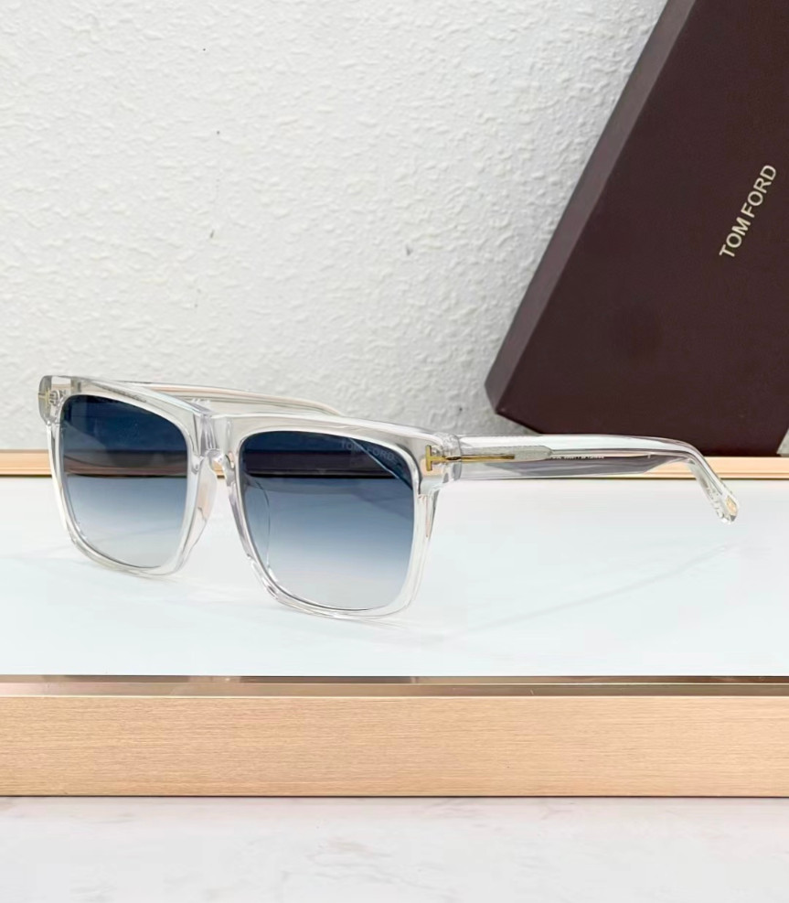 Tom Ford Buckley Sunglasses FT0906 Clear/Blue 56-17-145mm With Casa New