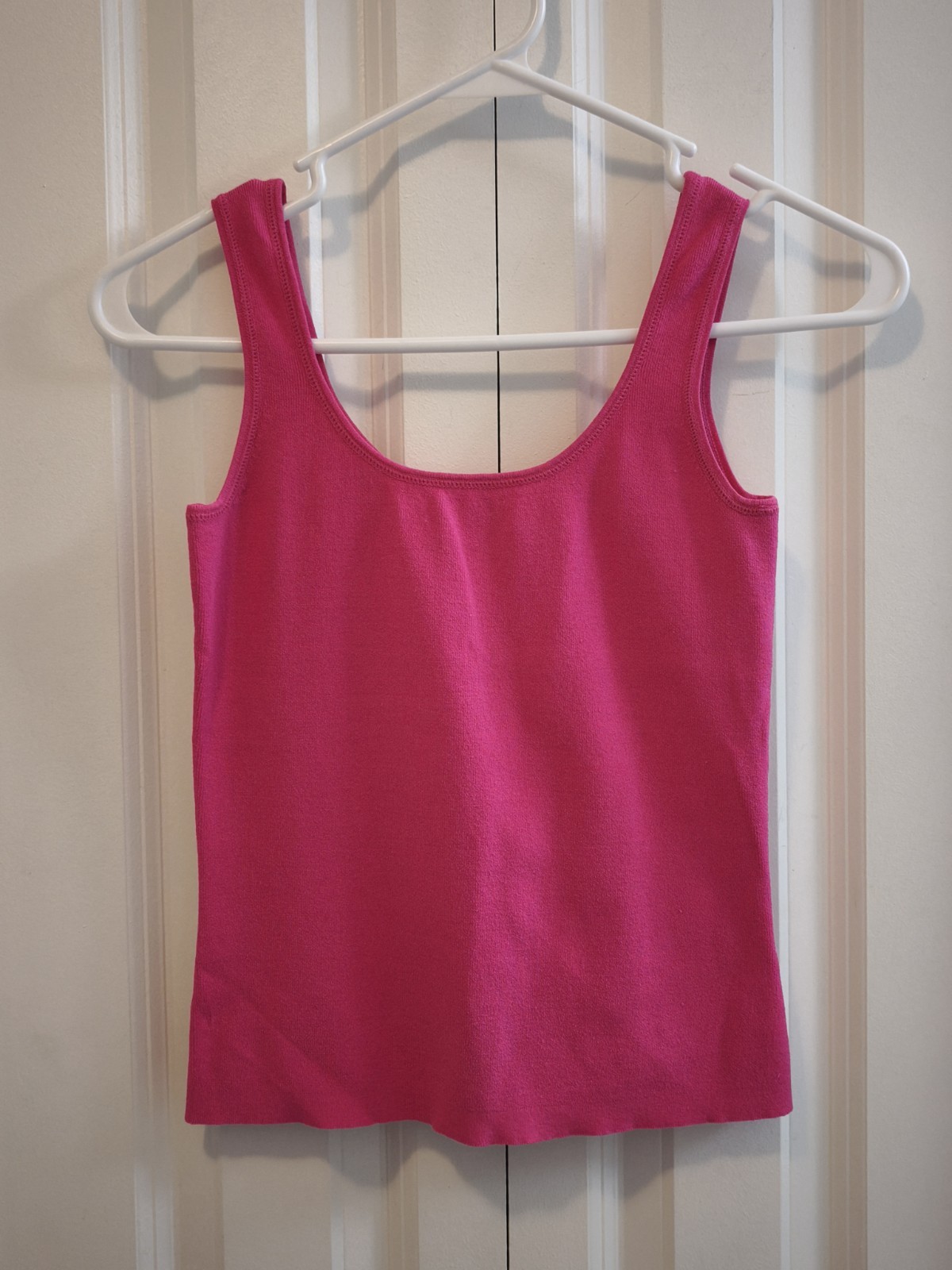 Anthropologie One Girl Who Bright Pink Tank Top