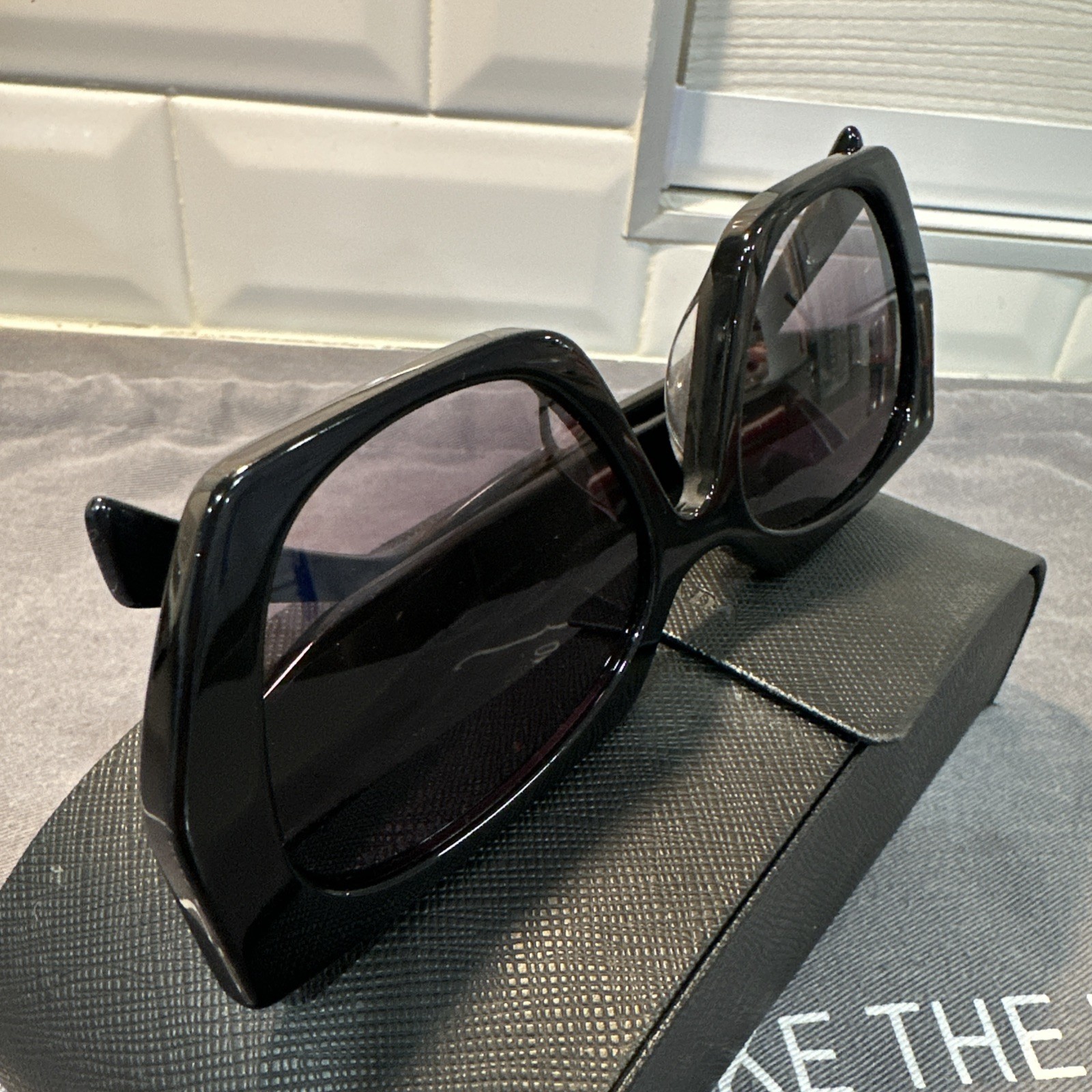Prada Sunglasses PR15WS BLACK POLARIZED