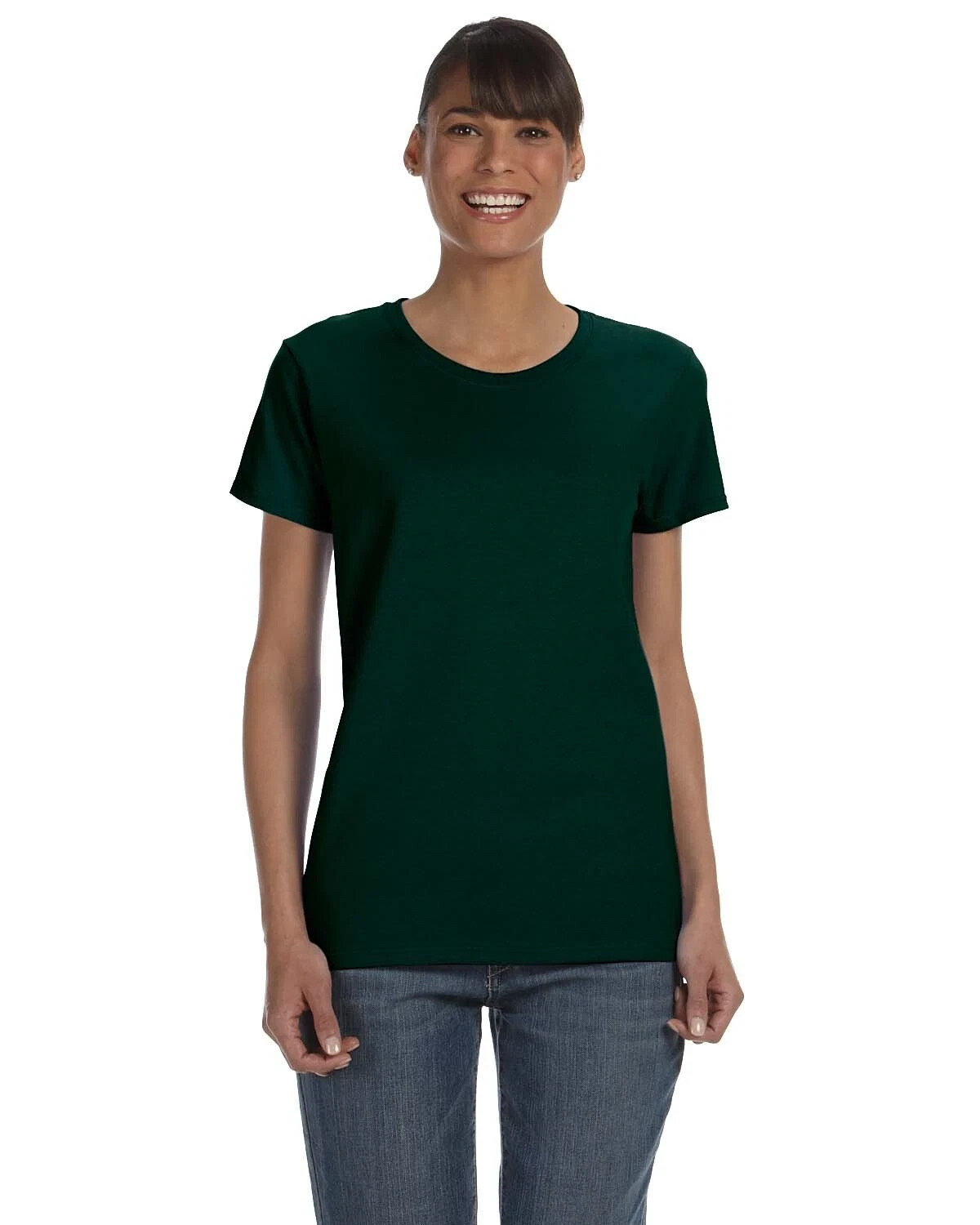 Gildan G500L Women’s Heavy Cotton Short Sleeve Crew Neck Plain Stylish T-Shirt