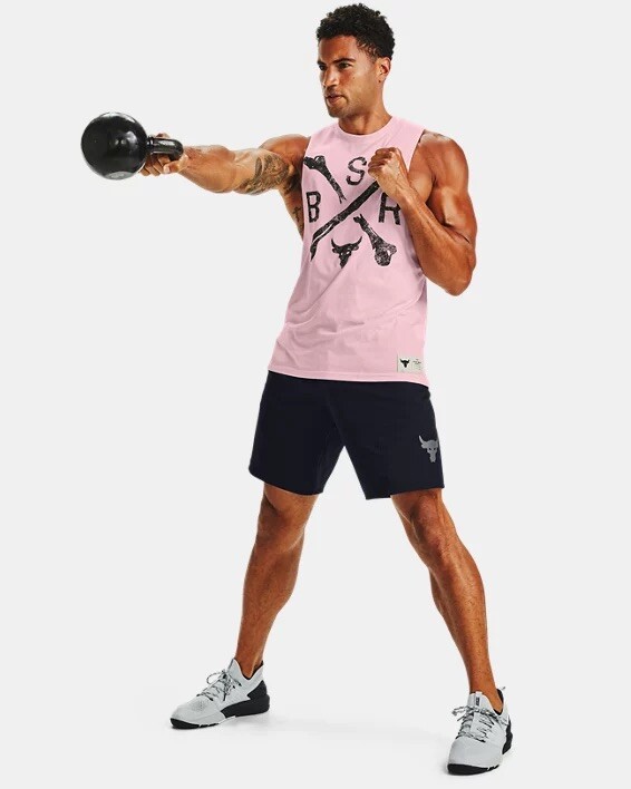 UNDER ARMOUR PROJECT ROCK BSR BLOOD SWEAT RESPECT DWAYNE JOHNSON TANK TOP sz XL