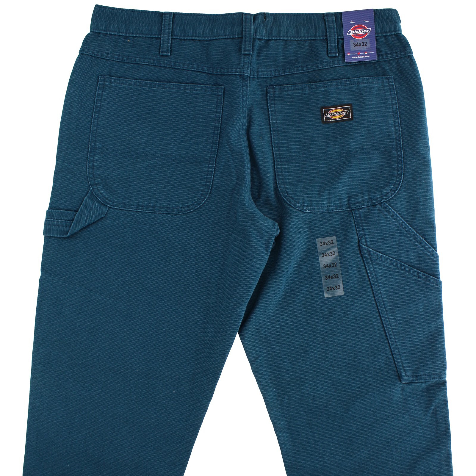 Dickies Men’s Carpenter Pants, Regular Fit, Denim Canvas, 7-Pockets, Hammer Loop