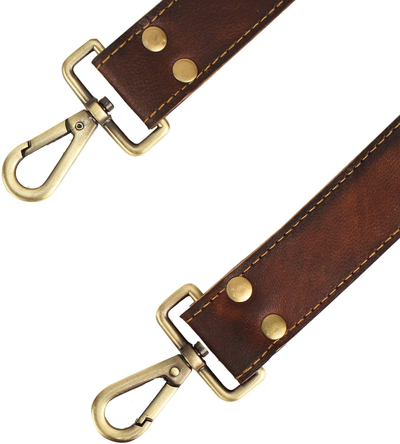 Distressed Leather Shoulder Strap Replacement for Handbags Laptop Briefcase