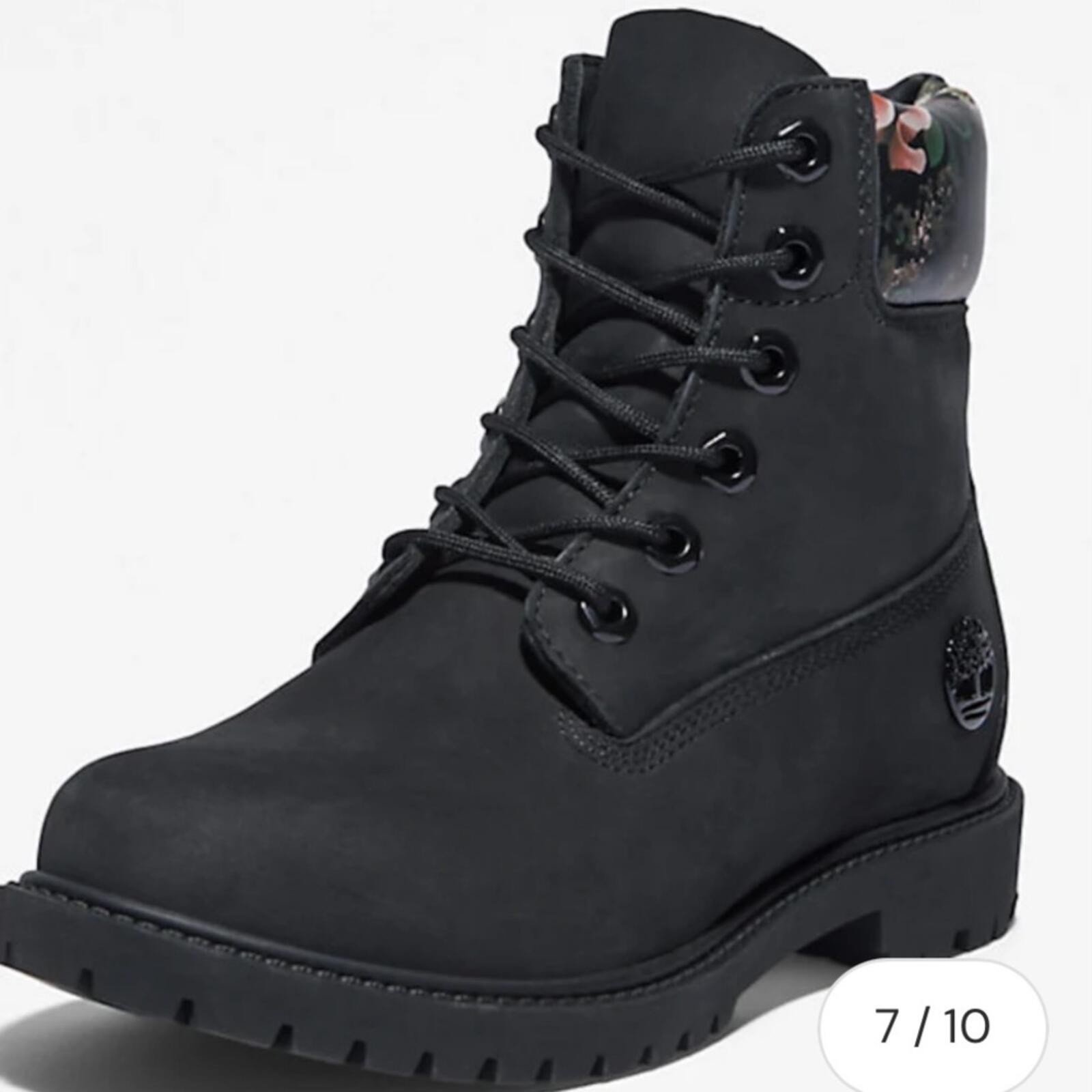 Timberland Women’s Heritage 6” Waterproof Leather Floral Boots