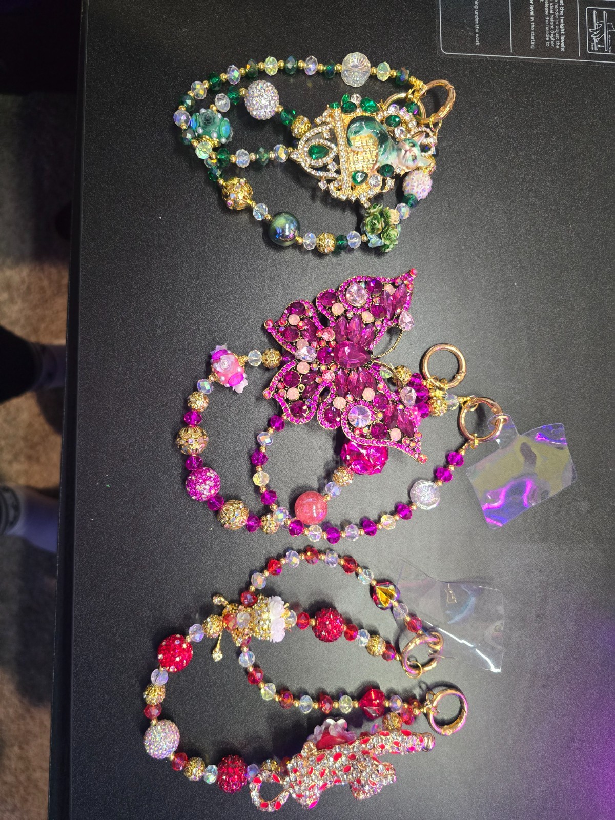 Beaded Bag Charms/keychains/phone chain