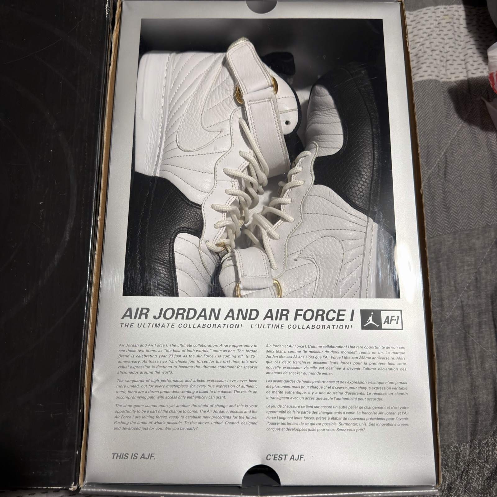 Jordan Air Jordan Fusion 12 Taxi Men’s High Top Leather Sneakers 317742-101