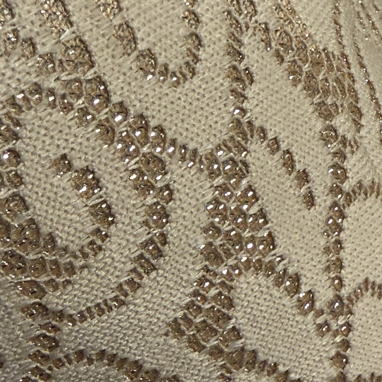 Belle Badgley Mischka Champagne Gold Peplum Dress Size 4 Wedding