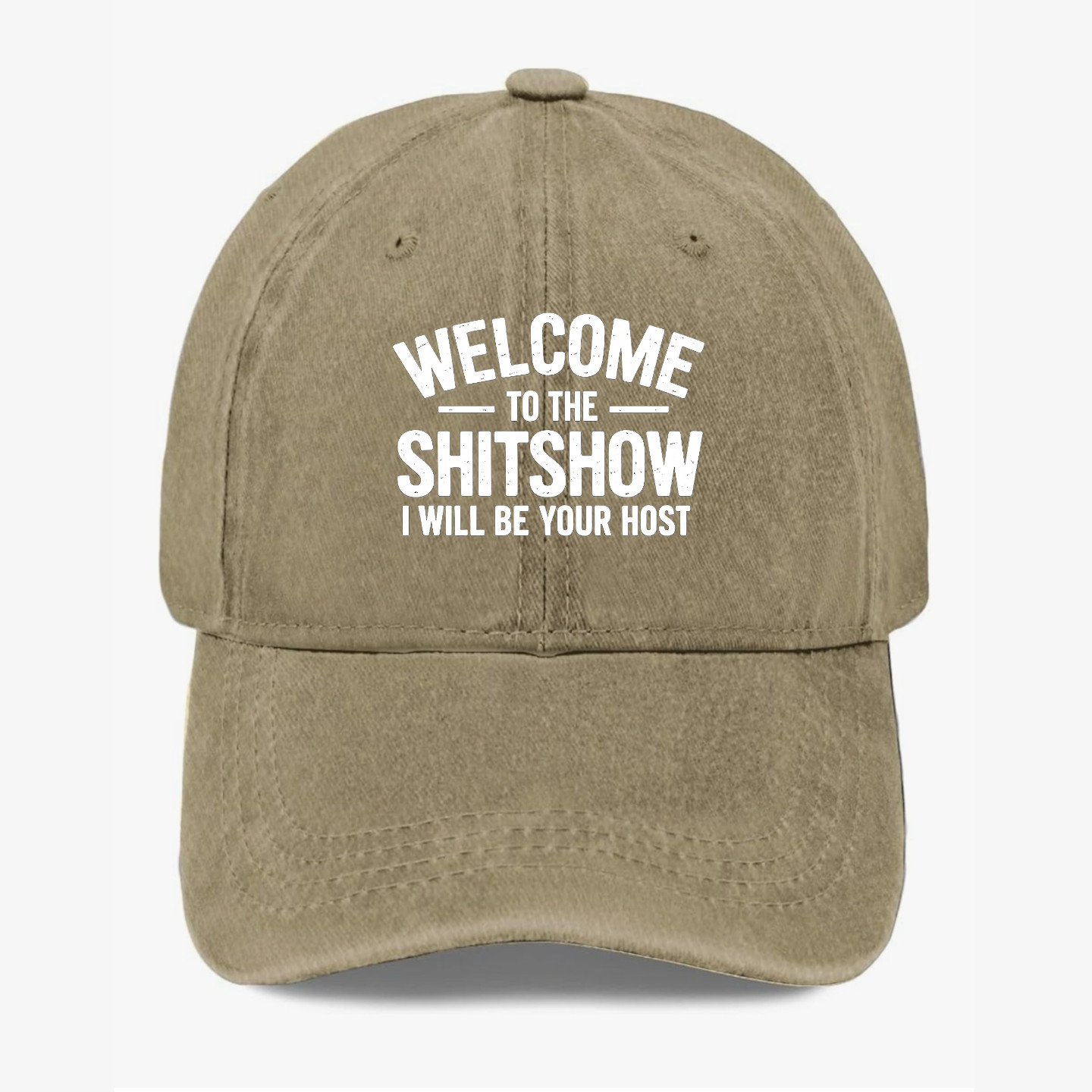 Welcome To The Shitshow Funny Dad Hat Sarcastic Quote Adjustable Cap