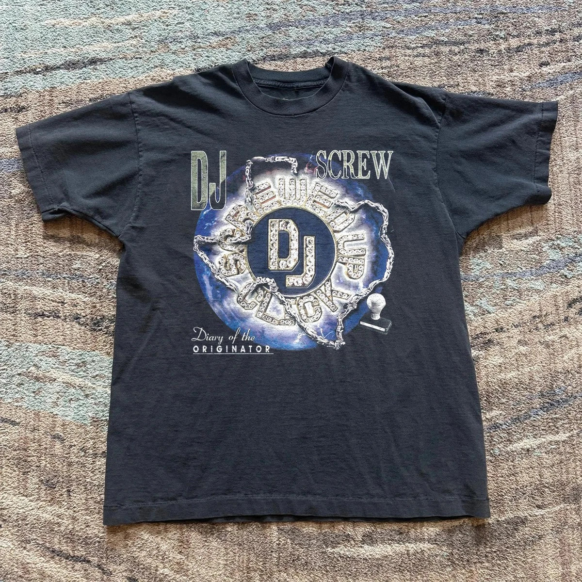 DJ Screw Diary Of The Originator T-Shirt Vintage 90s Houston Rap Black Unisex