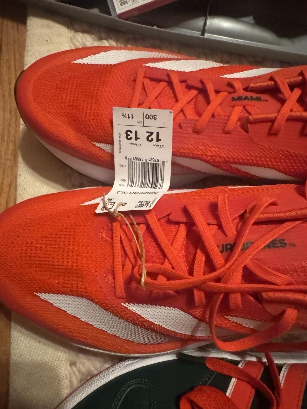 adidas Adizero SL 2 Collegiate Pack Miami Low Top Lace-Up Sneakers Orange/White