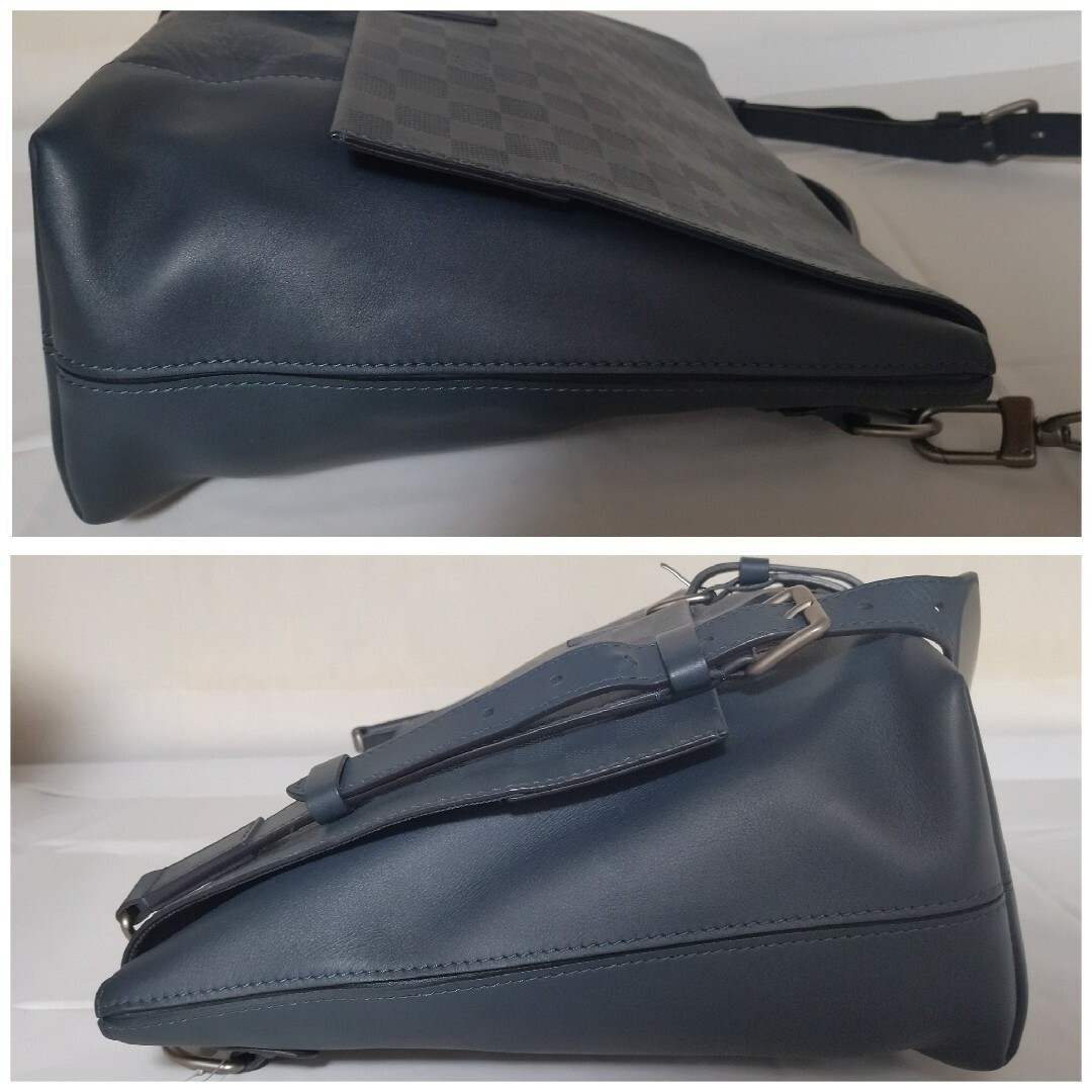 Louis Vuitton Loft Damier Infini Navy 2Way Shoulder Bag Used From Japan