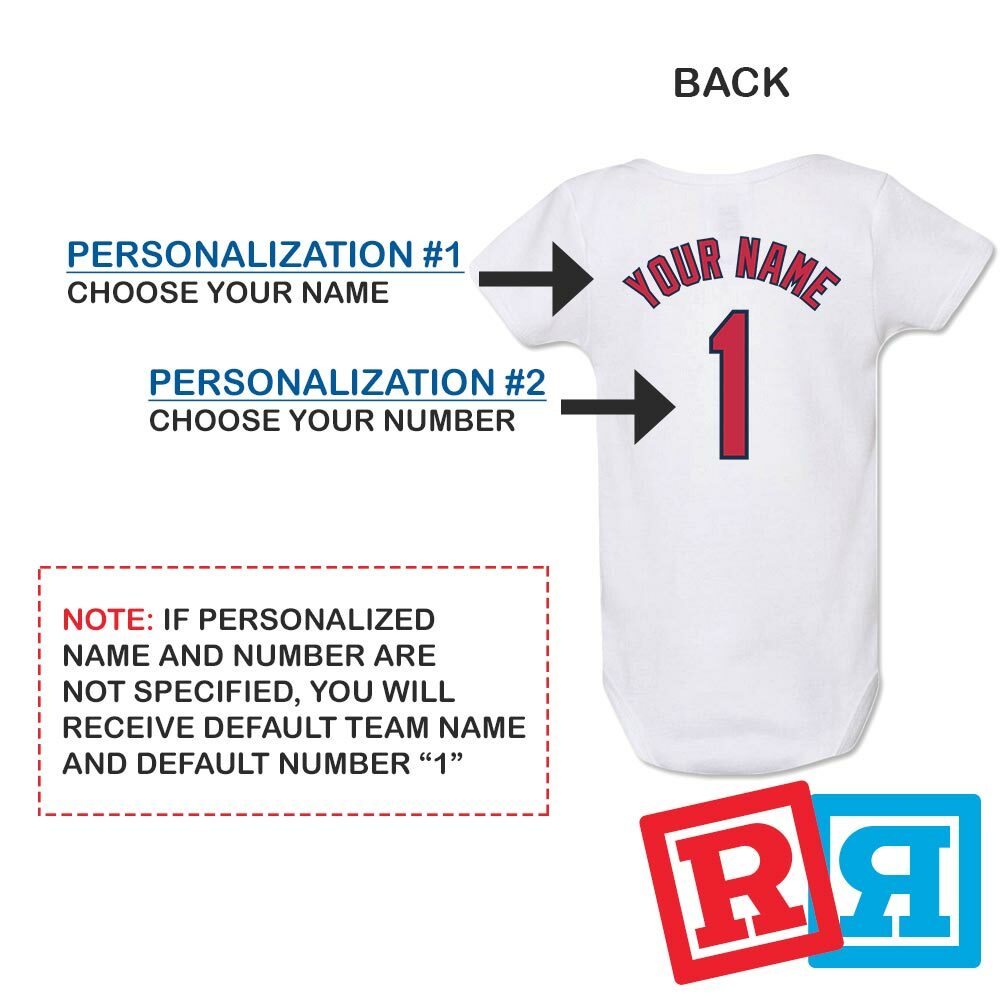 Personalized St. Louis Cardinals Gerber Baby Onesie® Cotton Custom Bodysuit