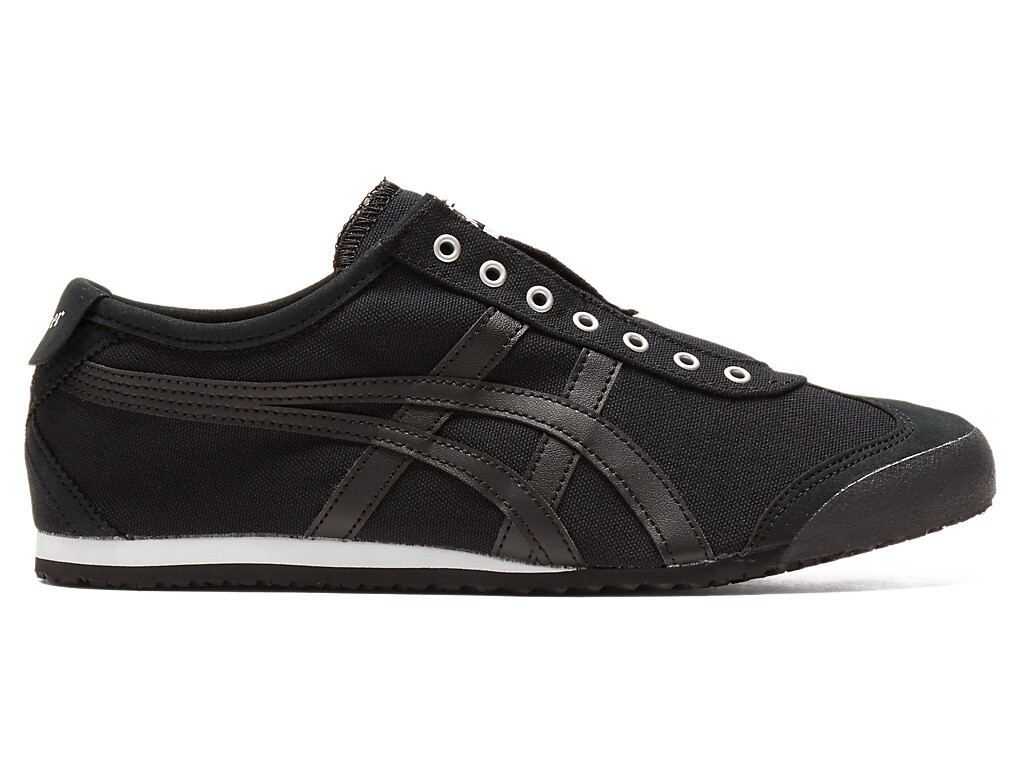 Onitsuka Tiger MEXICO 66 SLIP – ON Canvas WHITE BLACK CREAM BIRCH NAVY TRICOLOR.