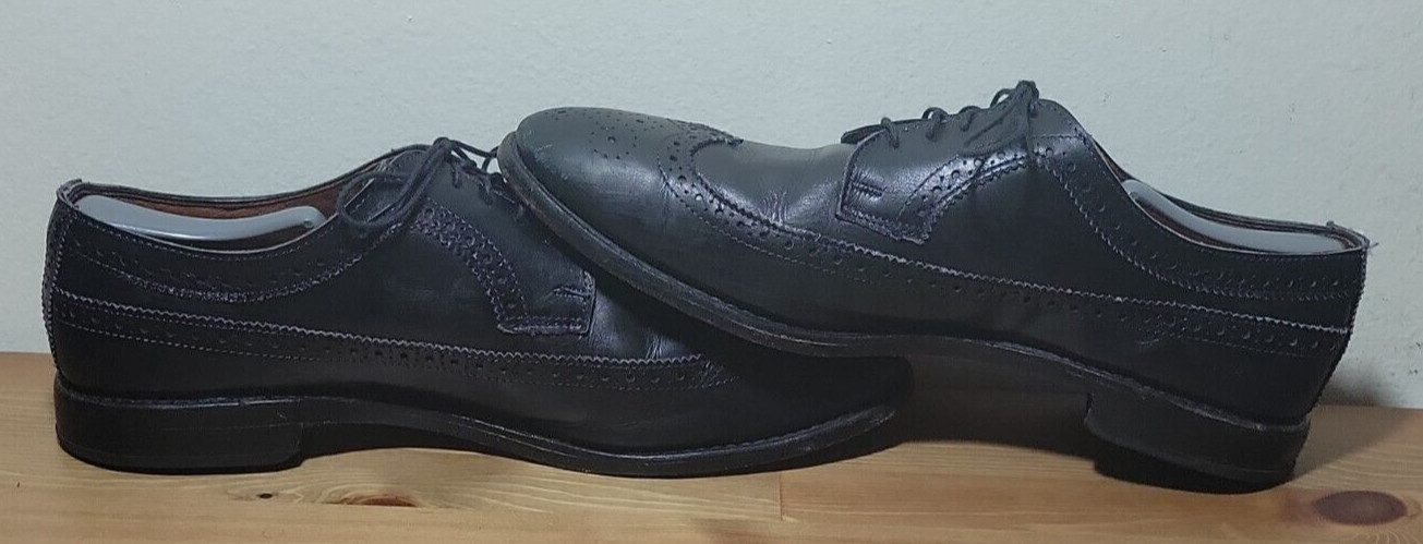 Allen Edmonds “MCGREGOR” Men’s Leather Wingtip Blucher Oxfords Sz 11 Black 4552