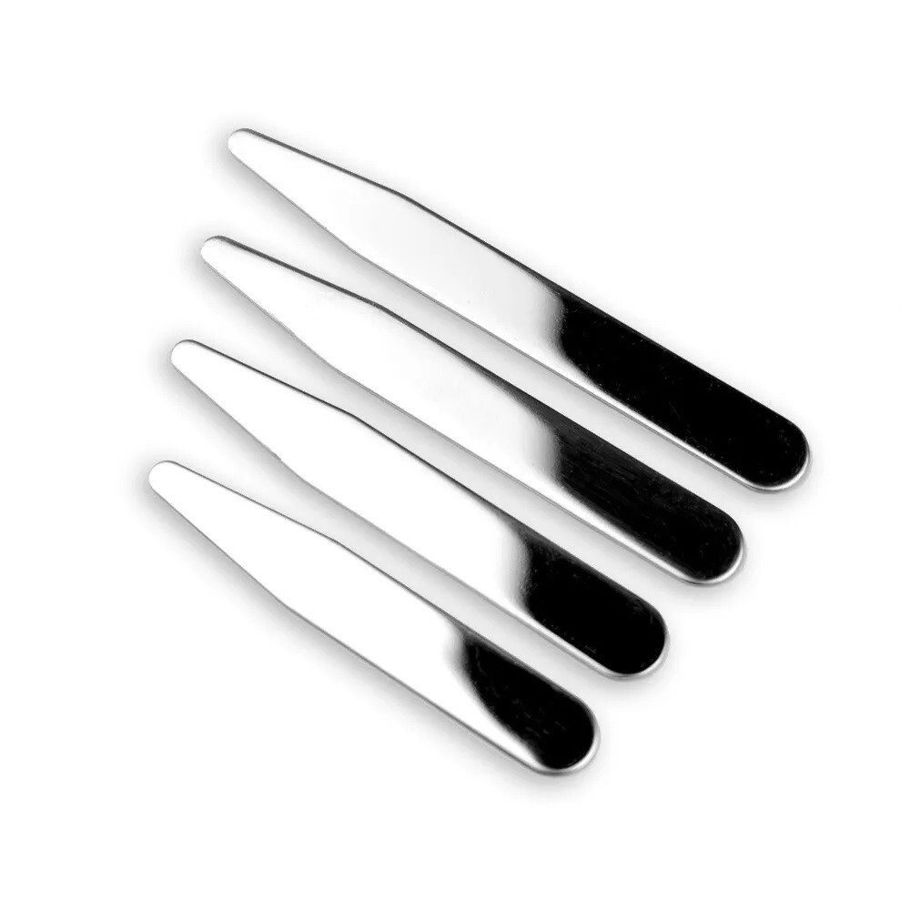 NEW Stainless Steel Collar Stays 2.2″ 2.5″ 2.75″ 3″ Set (16 pieces)