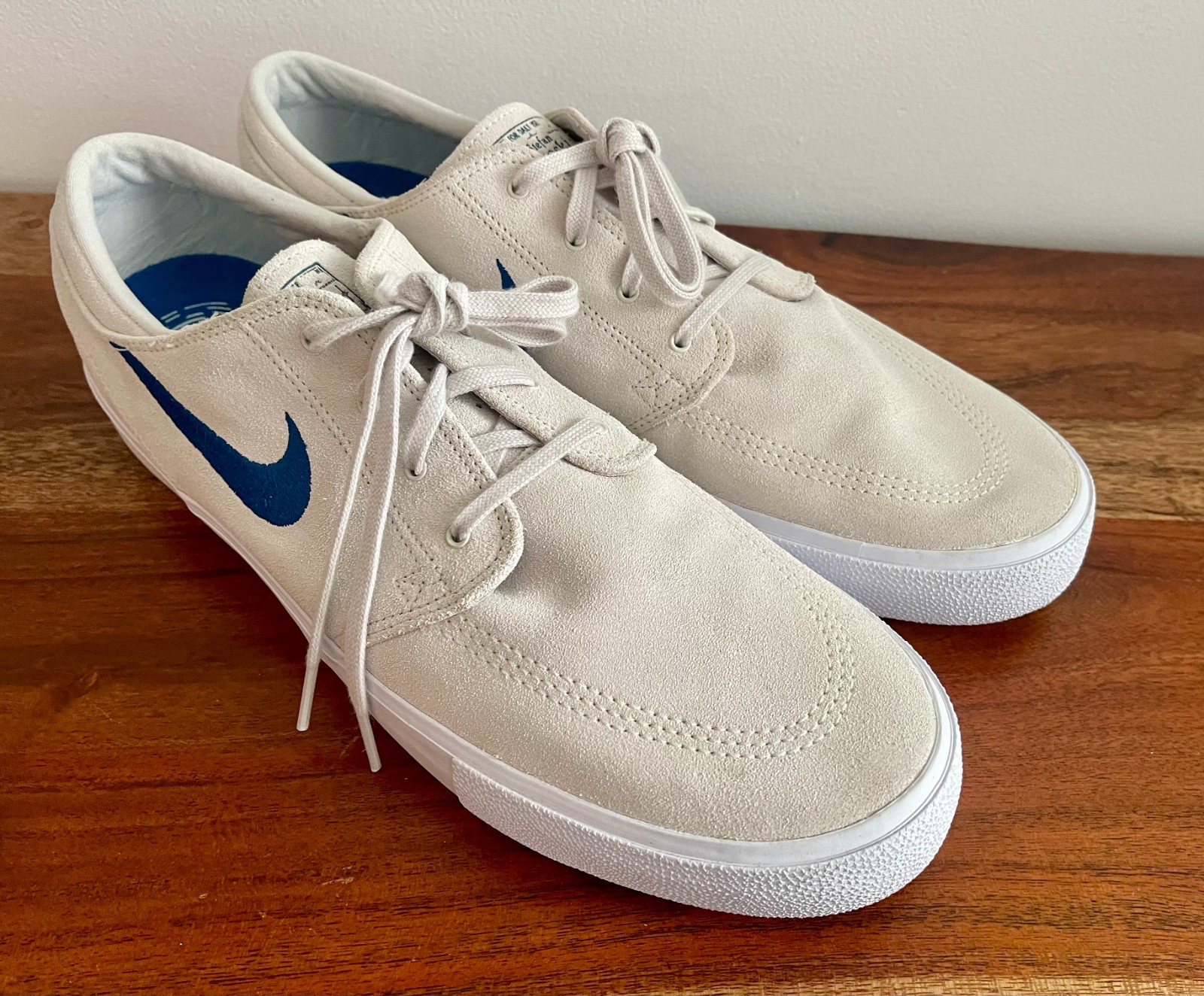 NEW Nike SB Zoom Stefan Janoski Summit White/Blue Men’s Shoes Size US 15 M