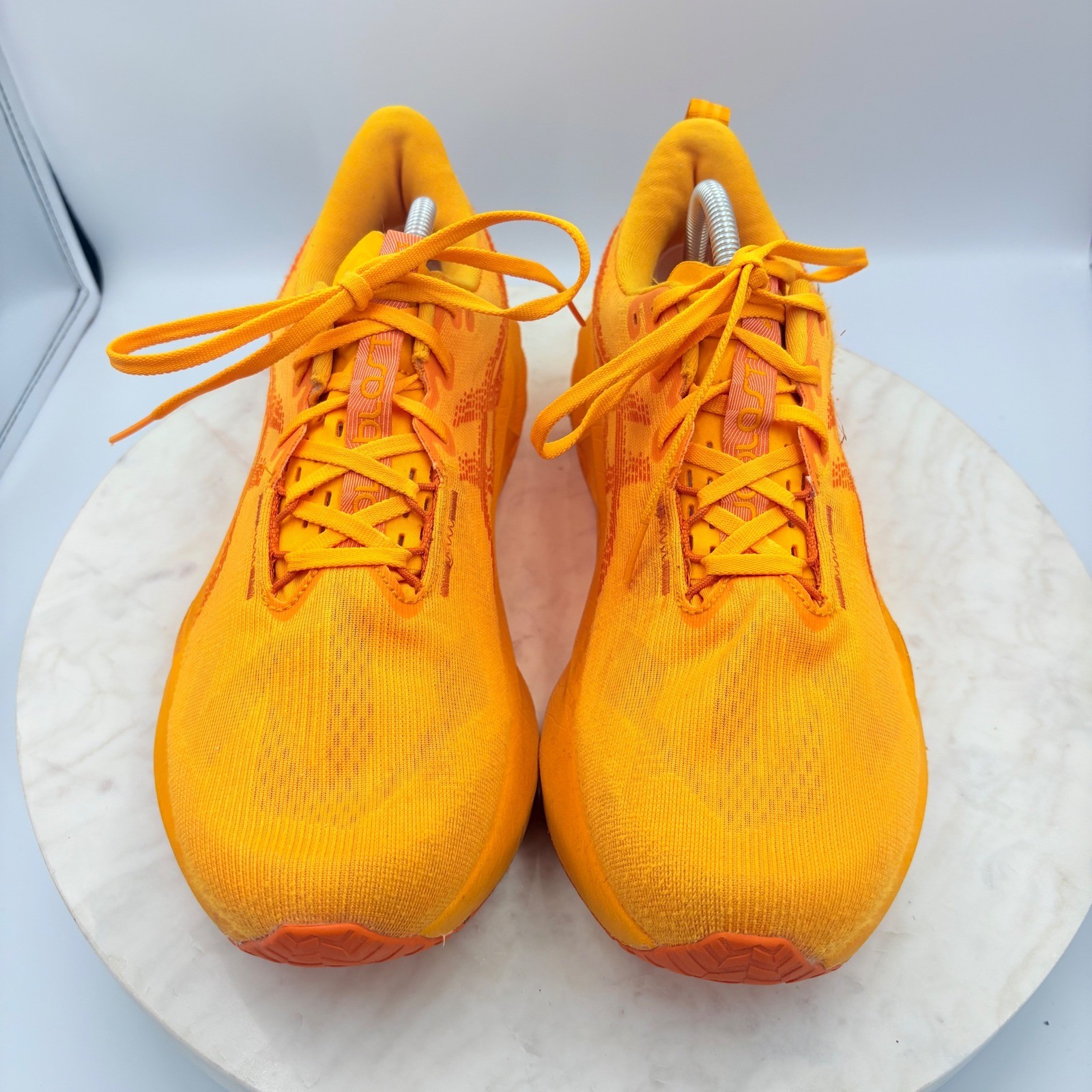 ASICS Novablast 5 Running Shoes Mens 11 Orange Athletic Support Bright Neon