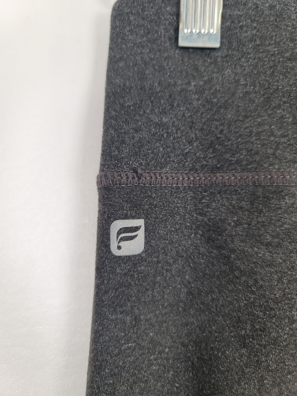 Fabletics Define Mid Rise Heathered Gray Powerhold Tight Leggings Women’s Small