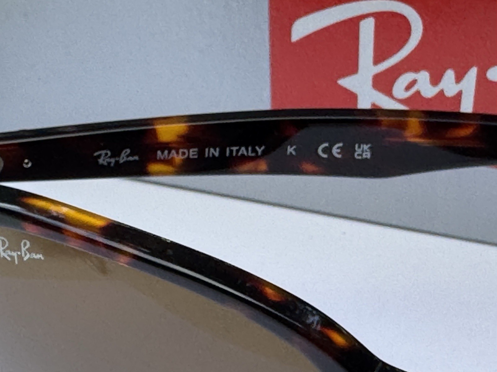 NEW Ray-Ban RB4306 710/73 Polished Light Havana/B-15 Brown Sunglasses 54mm
