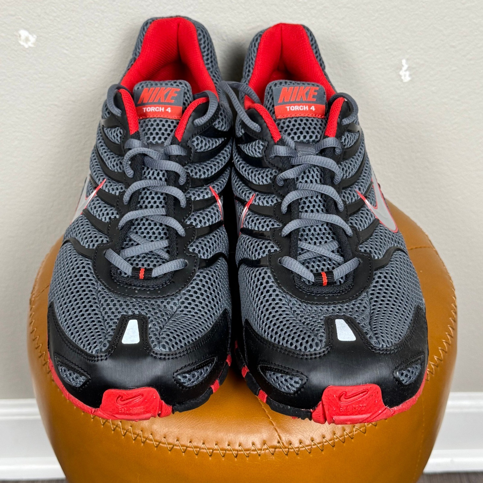 Nike Air Torch 4 Running Shoes Gray Red Black