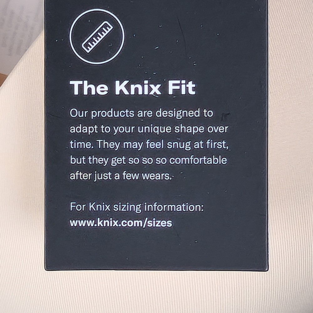 Knix Seamless Comfort Bra Beige Size 7 Wireless Full Coverage Smooth Feel 34/36