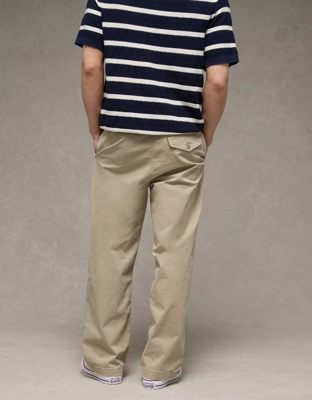 American Eagle Flex Baggy Lived-In Khaki Pant 32W 34L