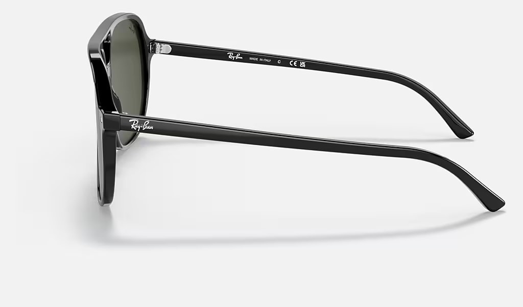 Ray-Ban Sunglasses RB2198 BILL 901/31 Black framed Green lens Unisex 57-17-145mm
