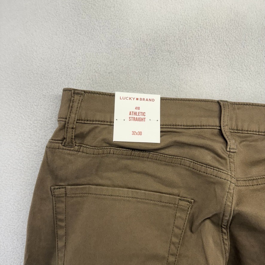 Lucky Brand Pants Men’s 32×30 Brown Chino 5 Pocket 410 Athletic Straight NEW