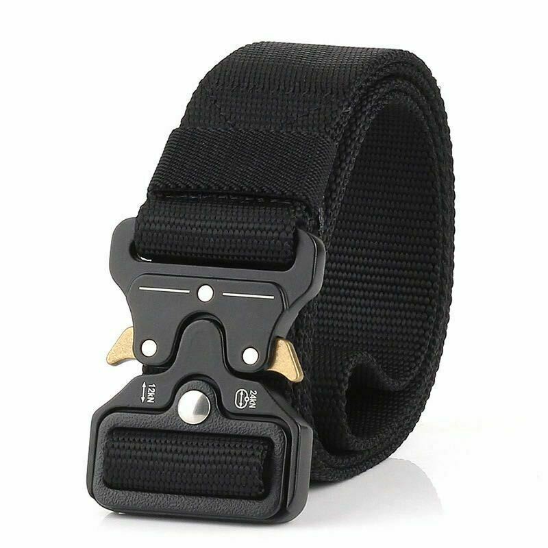 1.5” Magnetic Quick Release Buckle Nylon Webbing Military Tactical Belt