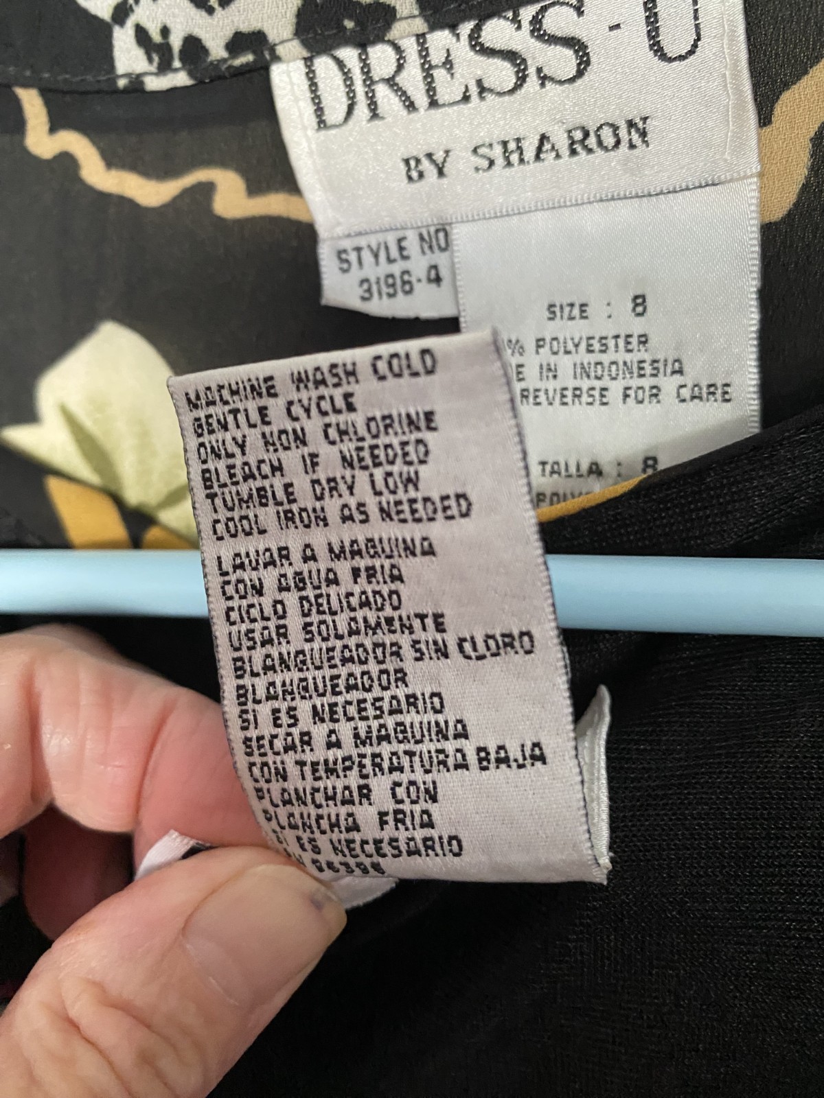 Y2K Vintage Dress‑U by Sharon 2‑pc. Beautiful Floral Chiffon Set – Size 8/10 –