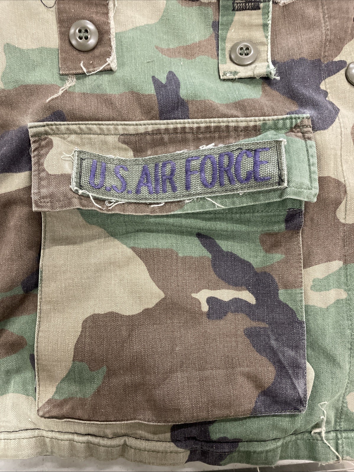 US Air Force Uniform Fabric Tote Bag
