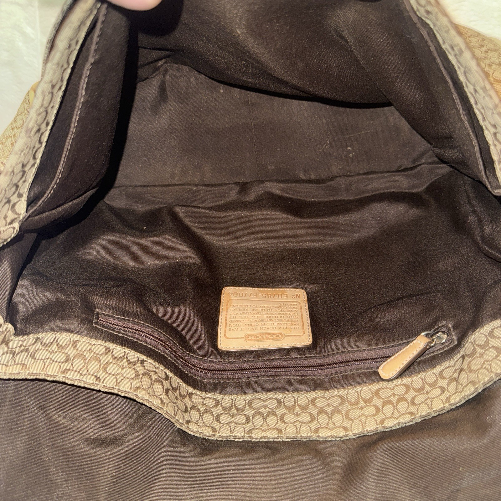 Coach CC Monogram Logo Flap Over Messenger / Laptop Bag / Crossbody
