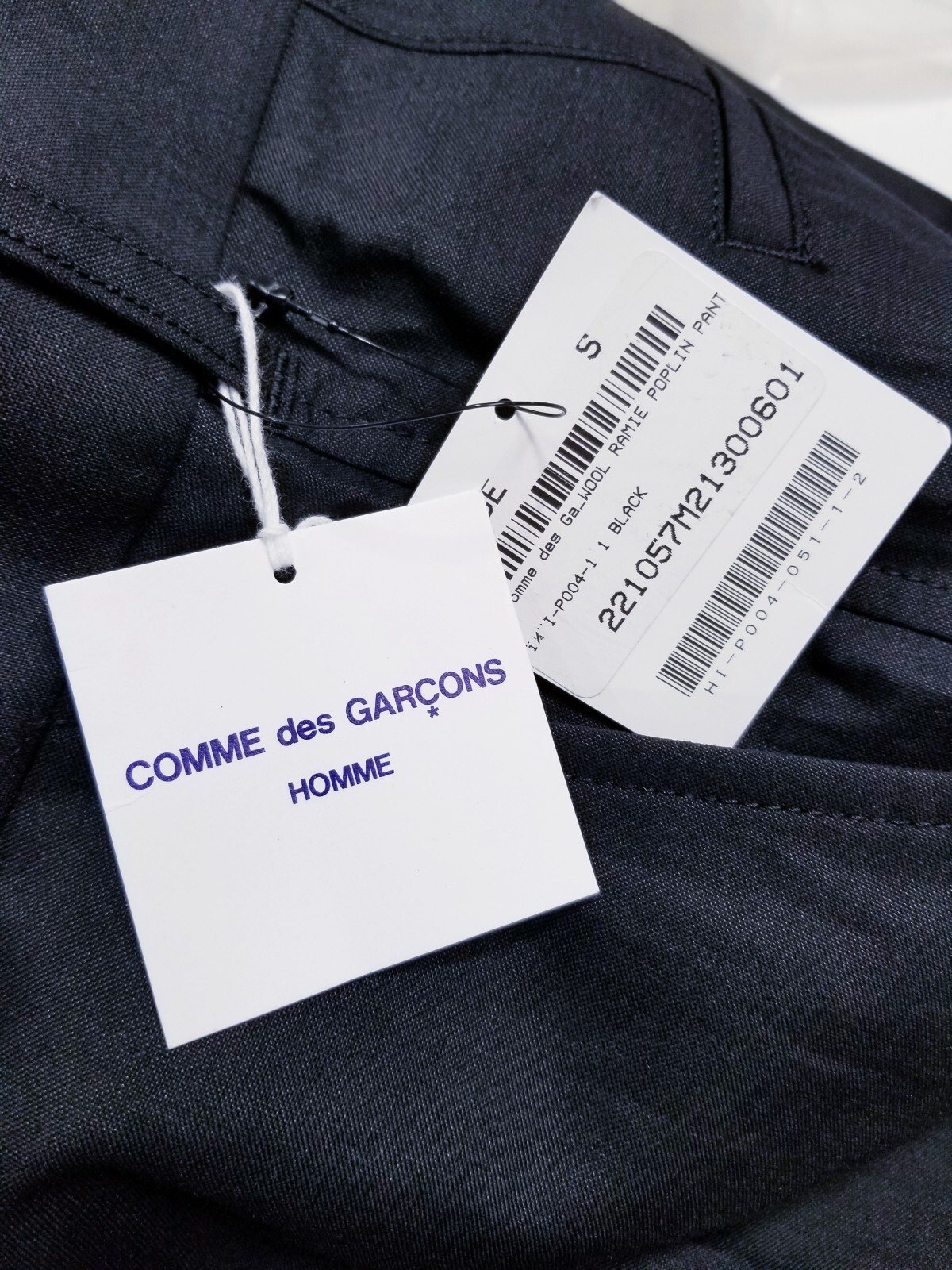 Comme Des Garcons CDG Homme Pants Sz Sm – Black (HI-P004-051-1-2)