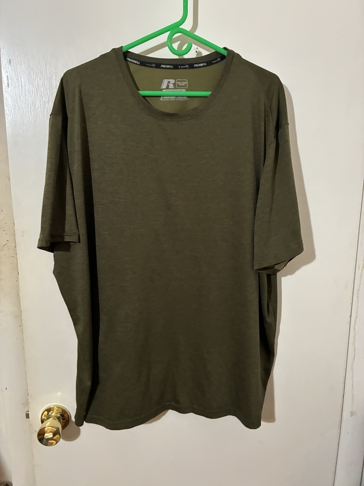 Russell Athletic Dri-Power 360 Adult 3XL (54-56) Training Fit Green T-Shirt