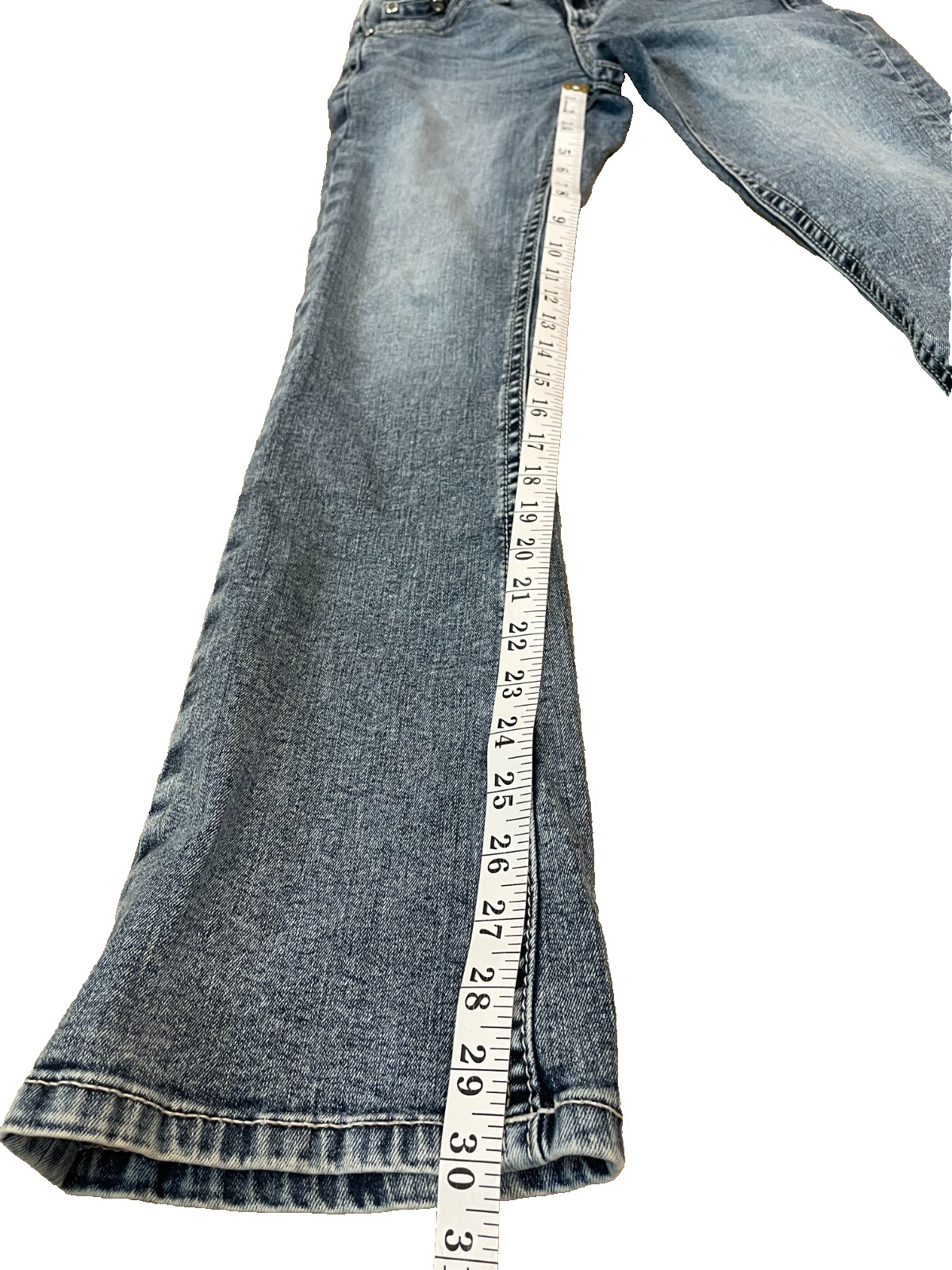 Stella In Dreams Bootcut Jeans 7/28 Western Longhorn Embroidered Bling Pockets