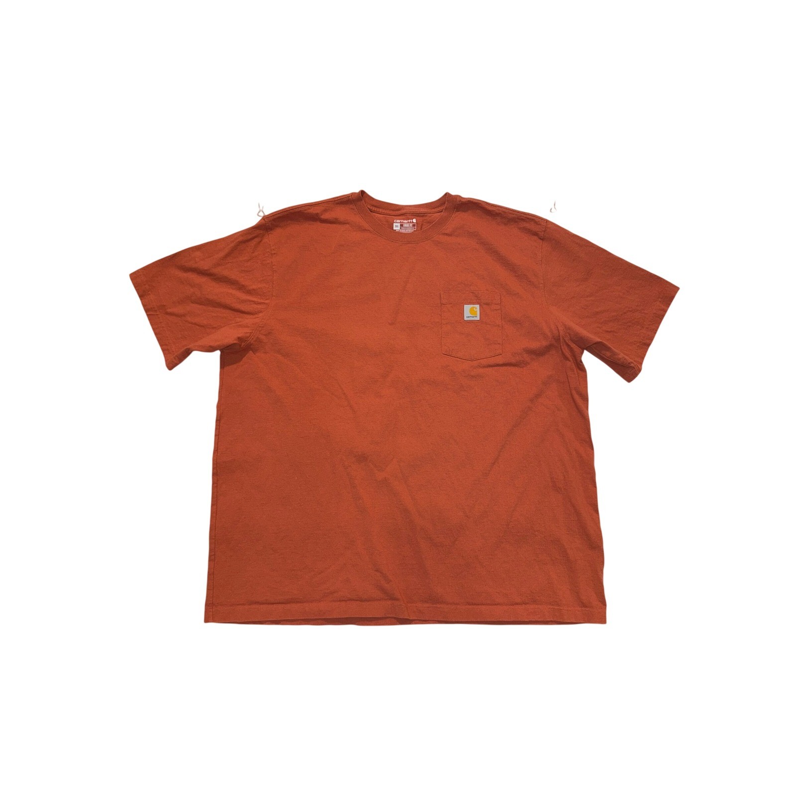 Carhartt Mens Loose Fit Heavyweight Pocket T-Shirt Burnt Orange Rust 3XL