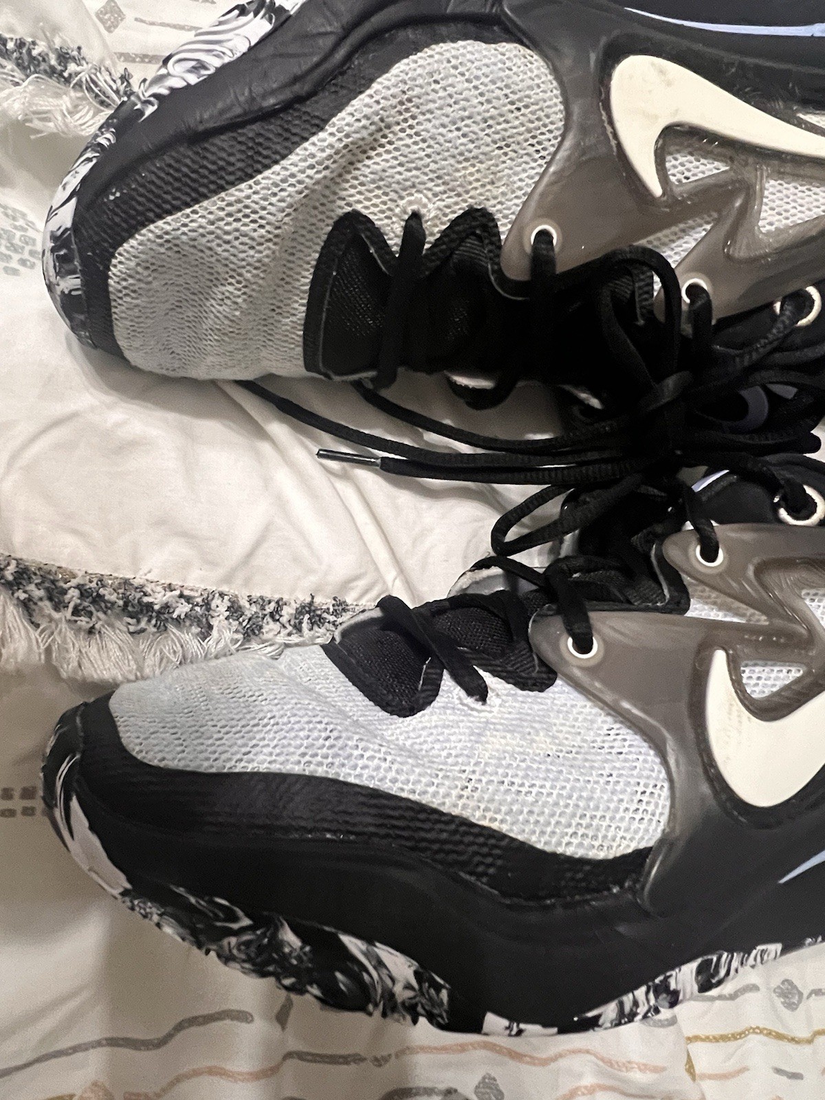 Nike KD15 Refugee White Black Royal Tint Basketball Shoes DC1975-101 Size 10 1/2