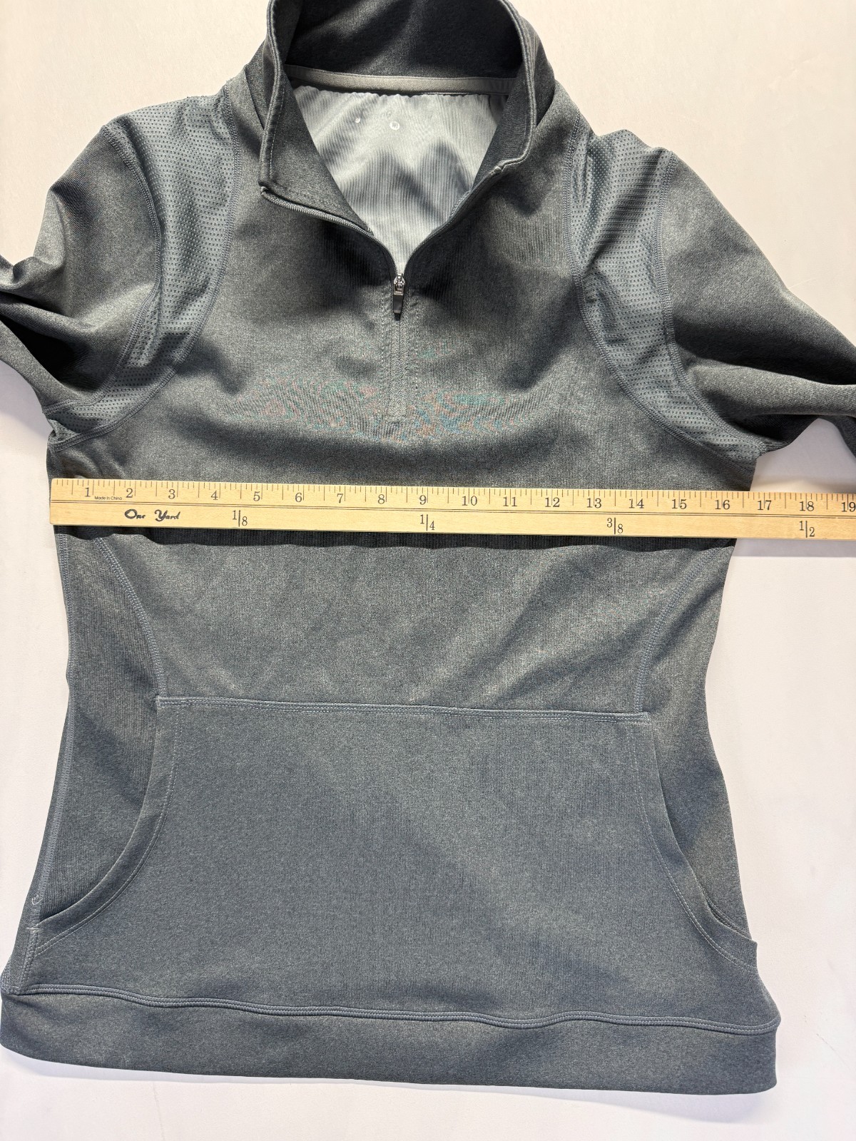 Orangetheory Fitness Jacket Womens Medium Gray Quarter Zip Gym Training Athletic