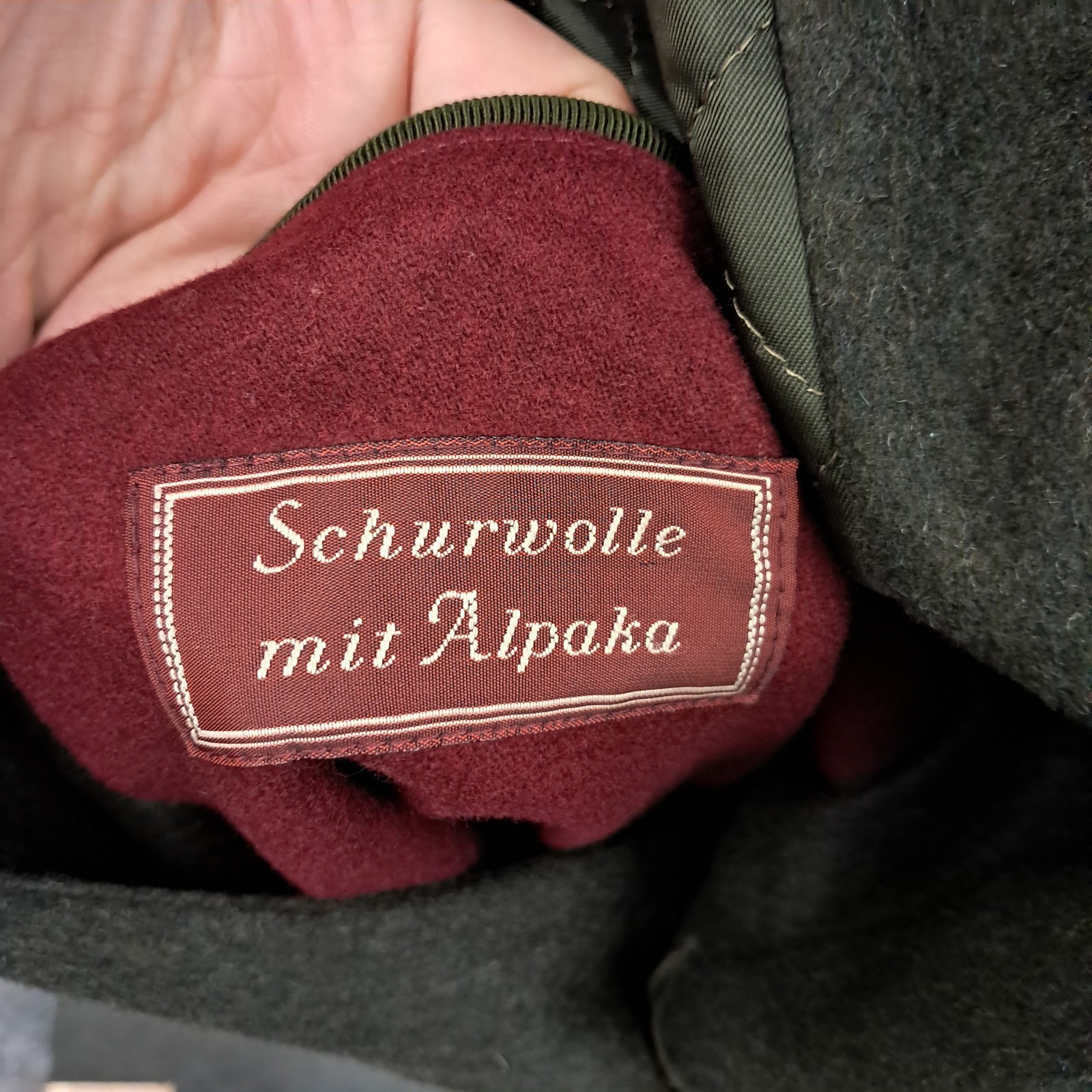 Schneiders Salzburg Loden Coat Austrian Alpine Country Wool Alpaca EU 48 UK 40