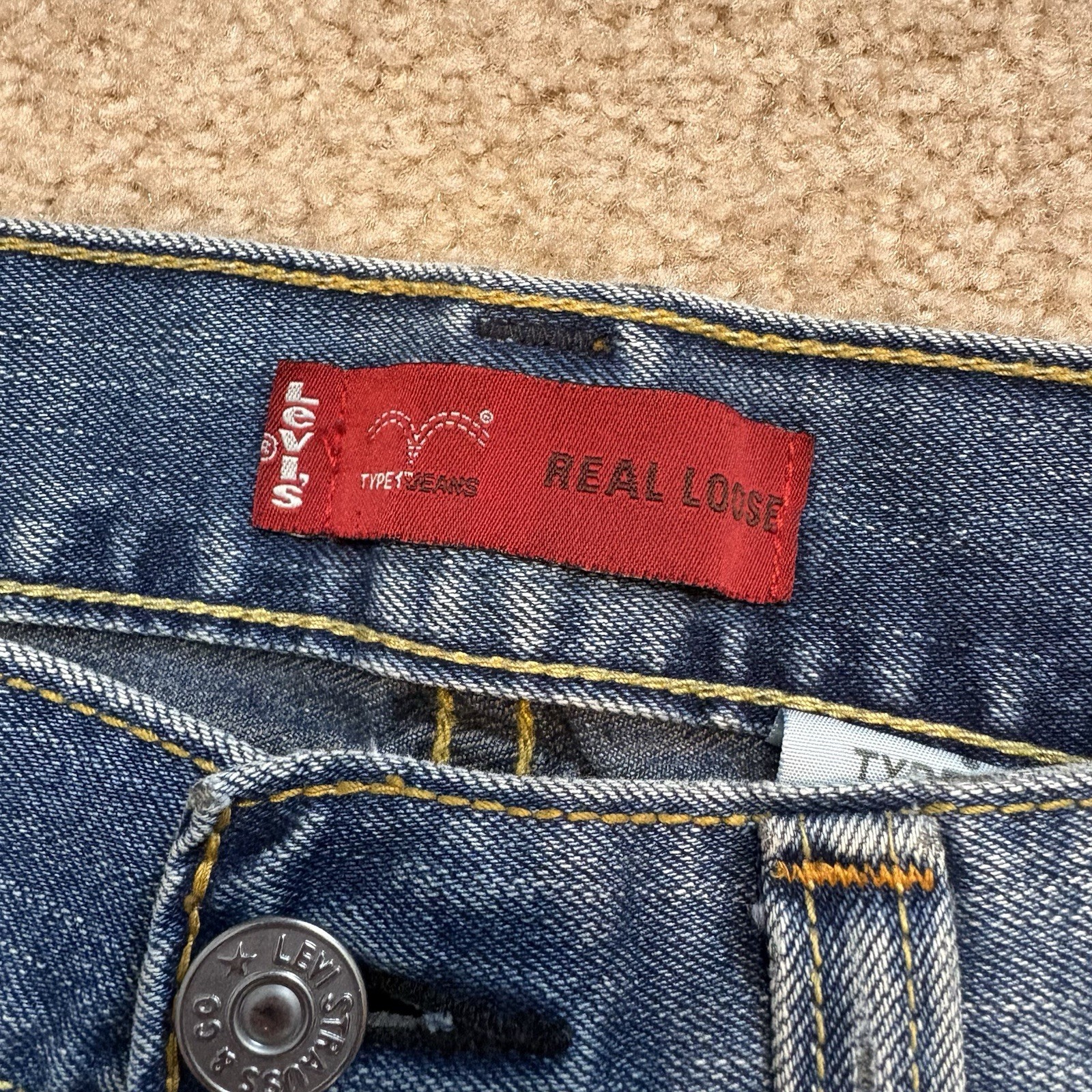 Levis Red Tag Real Loose Type 1 Wide Men’s Size 34 X 32