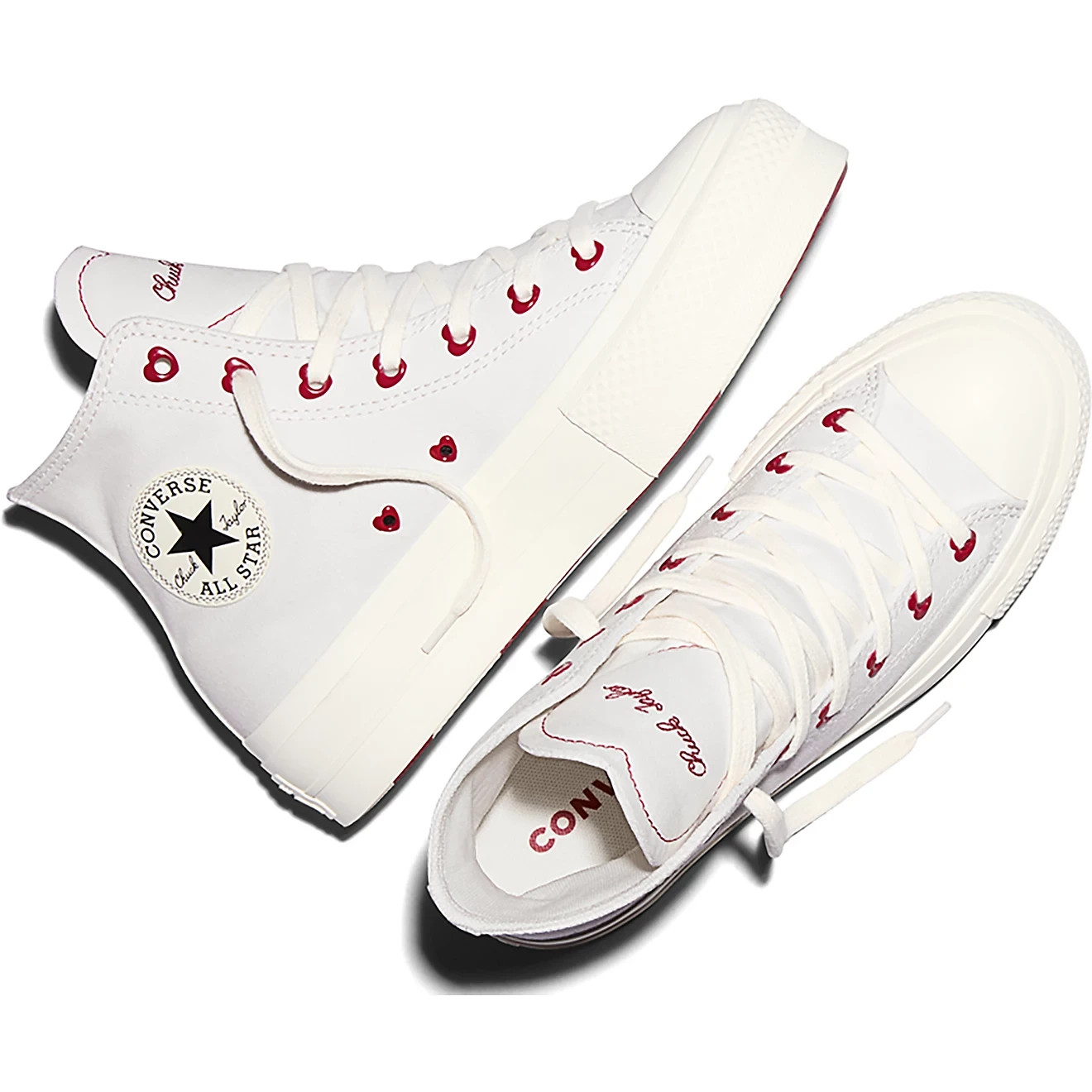 Converse CTAS Lift Platform Hi ‘Valentines’ (A19058C) “White/Red” Women’s Shoe