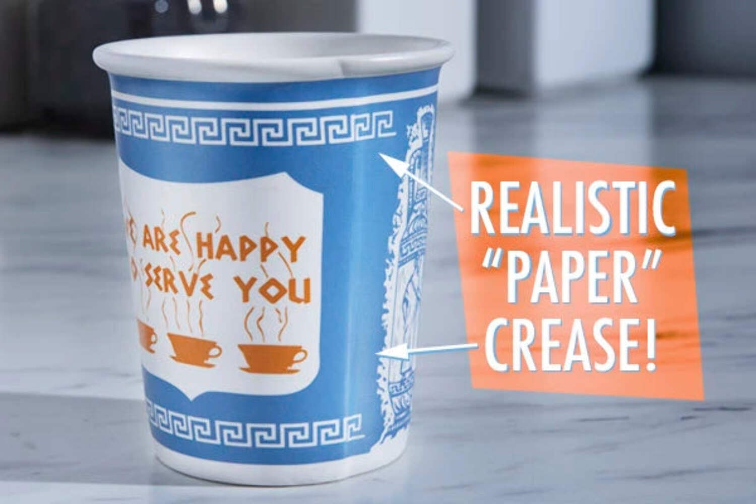 Ceramic Greek Coffee Cup